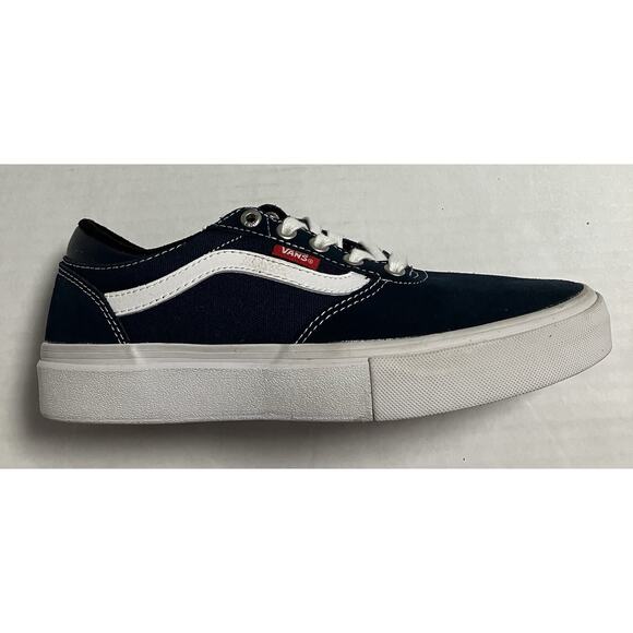 Mens Boys Vans Pro UltraCush Skateboard Shoe Sneakers Navy White Sz 7 NWOB main image 5